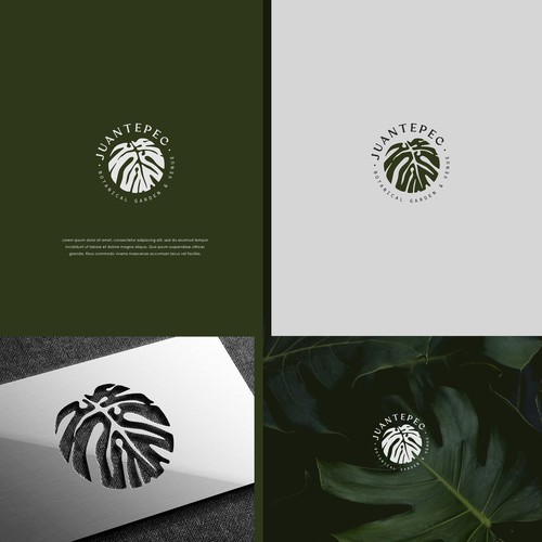 Botanical garden & Venue Logo creation (we would like to use the leaf as a cut out on a steel plaque (with holes in the  Design by H.D.