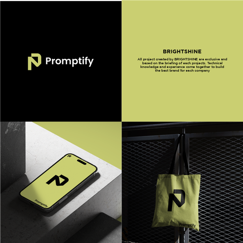 Modern, Simple and Sleek Logo for Promptify.com Design by brightshine