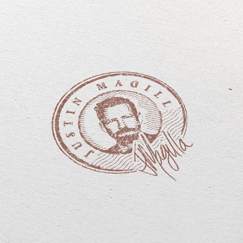 J. Magill Stamp-ontwerp door threeative Designs