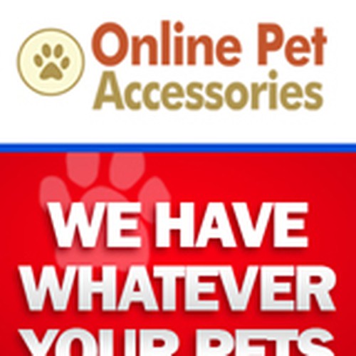Create the next banner ad for Online Pet Accessories Design por shanngeozelle