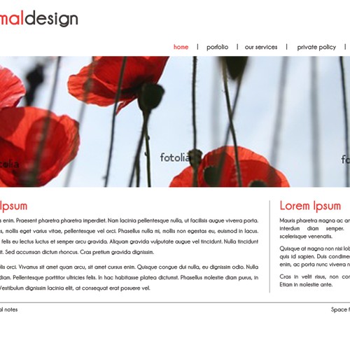 1-3 Page Website Template Design von anndrea
