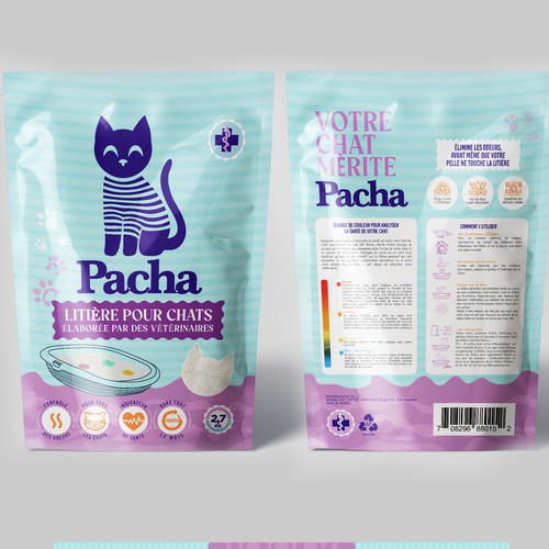 Cat Litter startup Minimalistic packaging - Contest Design by agooshe