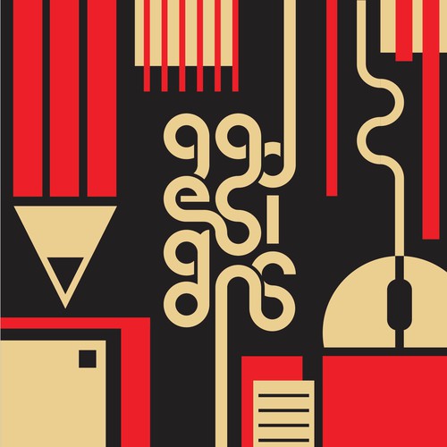 Community Contest | Reimagine a famous logo in Bauhaus style Ontwerp door Plain Paper
