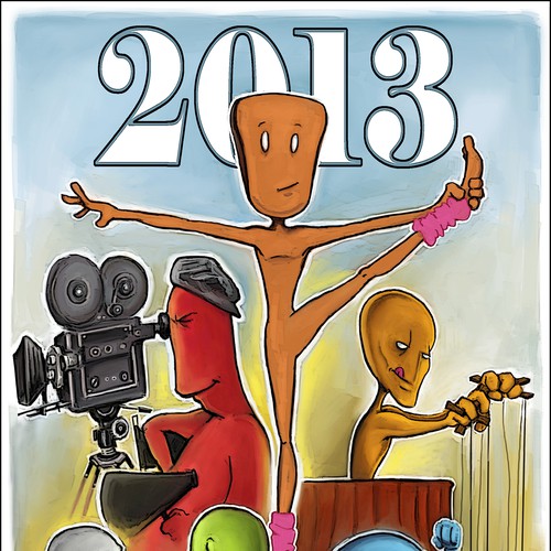 Original Illustration for the Cover of the The Hollywood Fringe Festival Guide Design by Jmonsell03