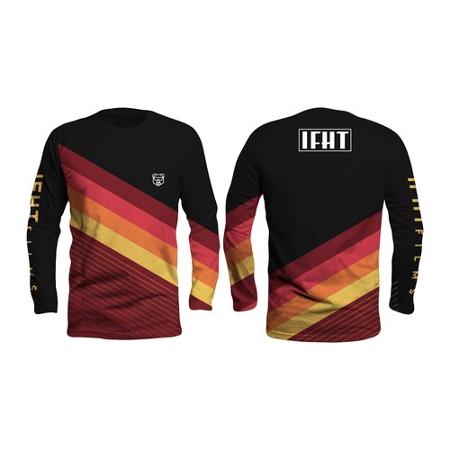 Custom 3 4 Sleeve Long Sleeve Mountain Bike Jerseys Mtb Cycling Downhill Jersey