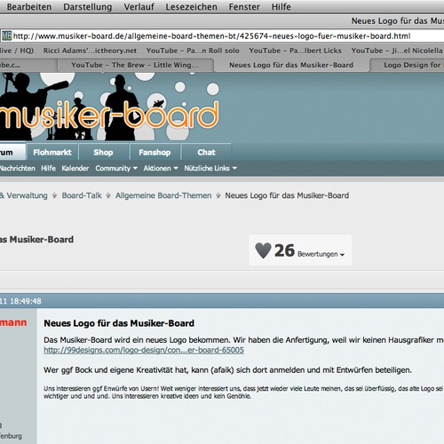 Logo Design for Musiker Board Design by Anonymeee