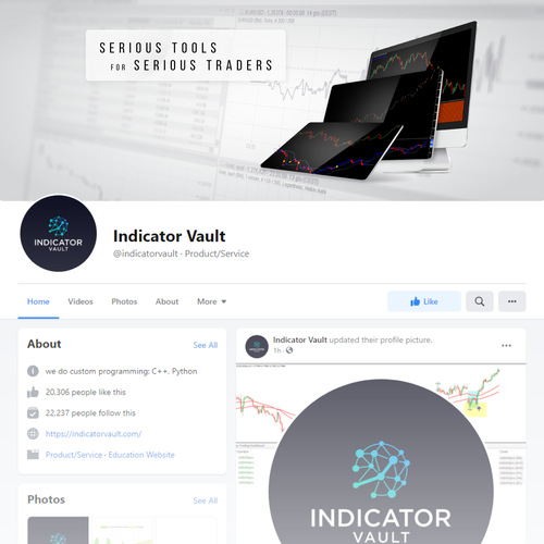 Facebook cover for a popular software brand Design by phategy