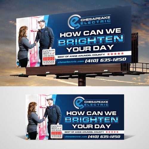 Chesapeake Electric Billboard Design by RED DOT