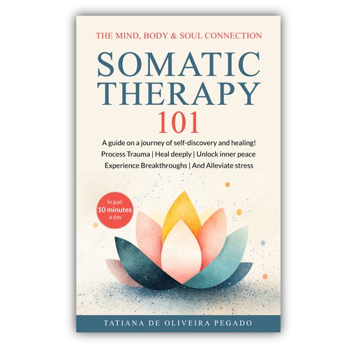 Beautiful & powerful book cover with a lotus flower design Design by 99_master