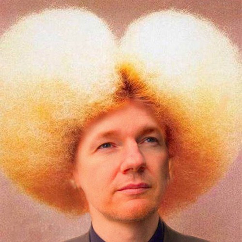 Design the next great hair style for Julian Assange (Wikileaks) Design por mia_m