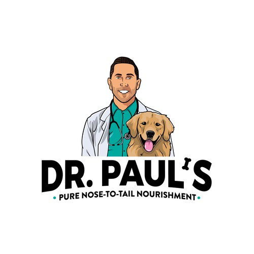 Creative nose-to-tail dog food logo to level-up nutrition for dogs! Design by Sava M- S Design