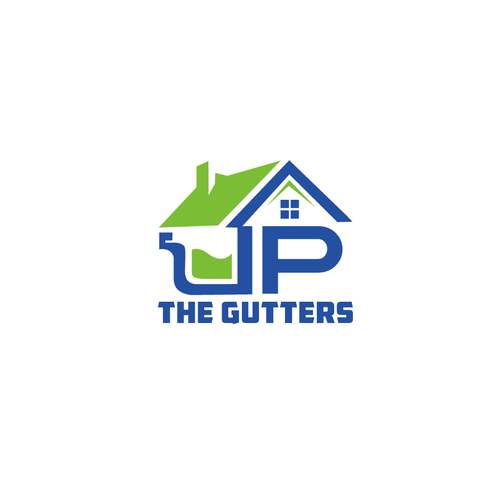 design a creative logo for a Gutter company with a unique name Design by YZ24