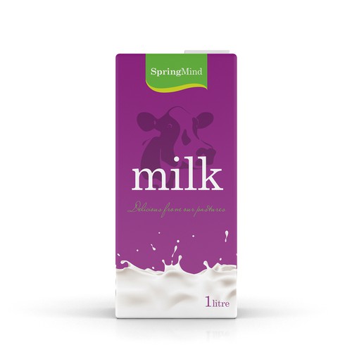 Create the Package for a New Major Milk Brand in China Design by zrndesign