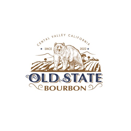 Logo design for a new Bourbon Whiskey company. Design by ZOM