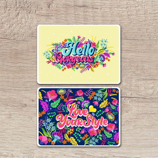 Design a stylish daily "affirmation card"