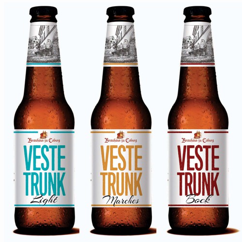 A beer label as symbol of the city of Coburg (Germany) / Wahrzeichen für Coburg! Design by neoflexdesign