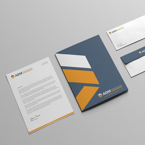Stationery Set for Construction Company