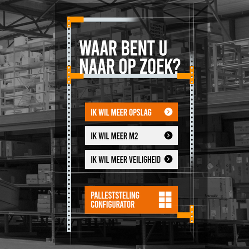 Creative website templates for a leading pallet racks company_ Meermagazijn Design by ChickenDinner