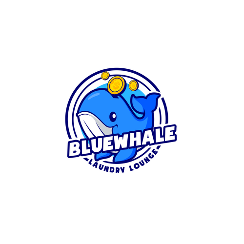 Unleash Your Creativity, Logo Design for "Blue Whale Laundry Lounge" Design by asmui11