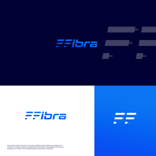 Logo for Fiber Internet Provider Diseño de Twisted Jeremiah