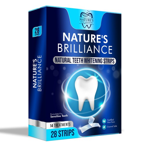 Natural Design Needed for Nature's Brilliance Whitening Strips Design by UnderTheSea™