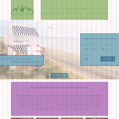 Web page design contest entry by projekt38