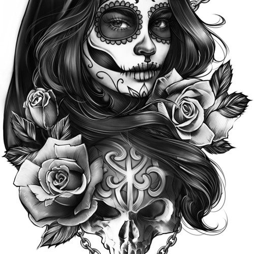 Designs | Sugar Skull Grim Reaper Tattoo | Tattoo contest