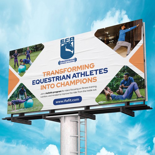 We need an amazingly classic and timeless banner for equestrian fitness academy Design by SoftSkills