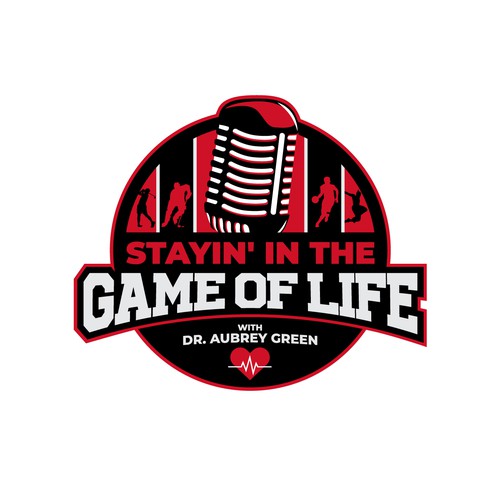 Design the logo for a new podcast launching soon featuring a sports dr in life convos w/ professional athletes Design by Black-Pepper