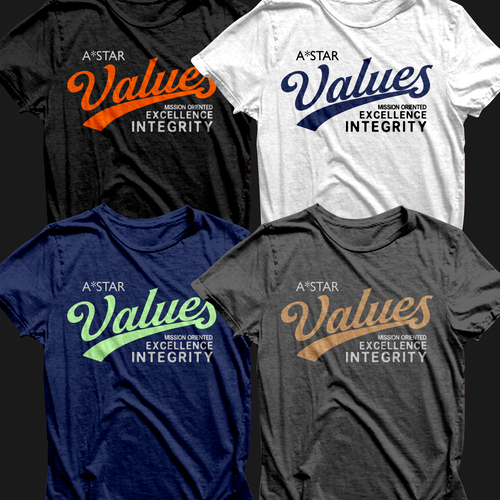 Design A Tee To Commemorate The Launch Of Our New Company Core Values