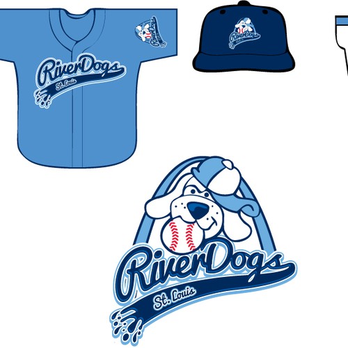 New "Riverdogs" logo for a kids baseball and soccer team / club Design by david e. hein