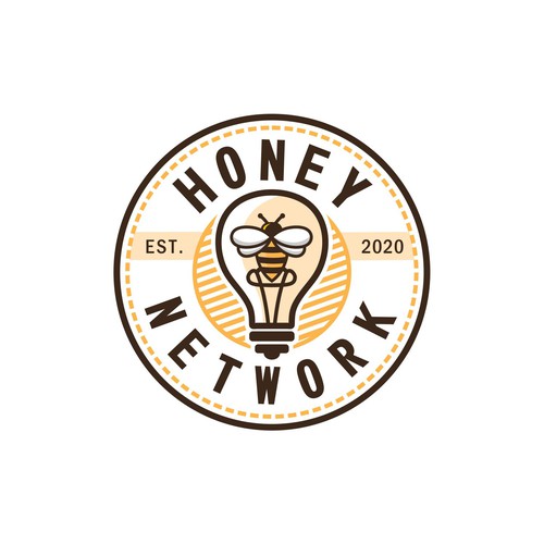 Design a modern vintage logo for the world's first smart honey Design by >Victory<