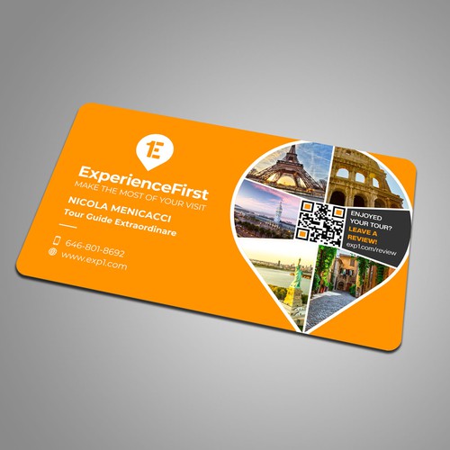 One-Sided Business Card Design for Travel Company Design by Xclusive16