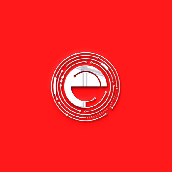 Red clock logo with the title 'Education Network'