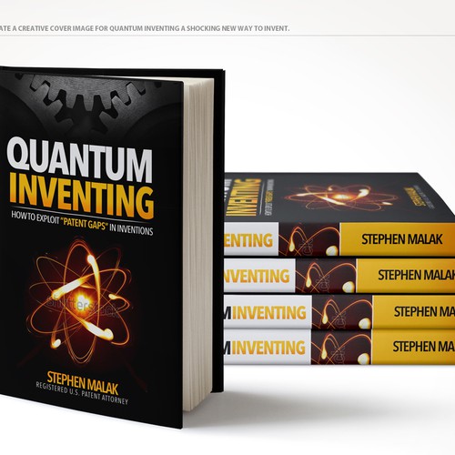 Create a creative cover image for Quantum Inventing a shocking new way to invent. Design by CR75™