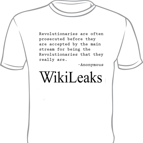 New t-shirt design(s) wanted for WikiLeaks Diseño de lschicky