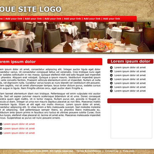 One page Website Templates Design by dreamzdesign