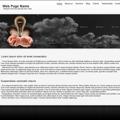 1-3 Page Website Template Design von kpp0209