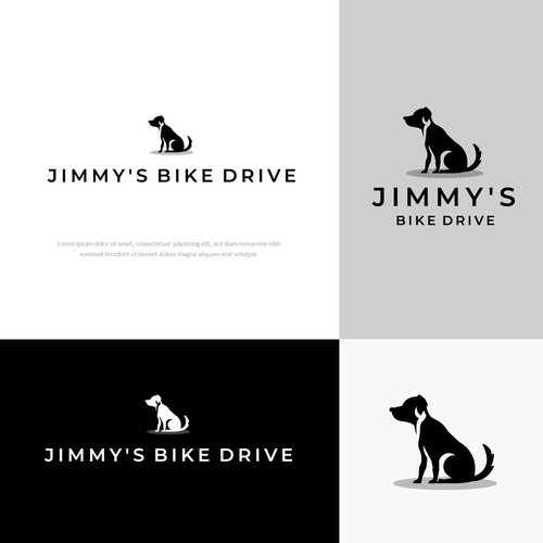 Logo for a bicycle fundraiser and somehow incorporating a black lab Design by Danielle Curtis