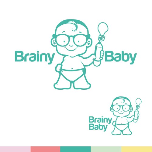 コンペ「Logo needed for Brainy Baby: Food to Enhance A Baby's Brain!」のデザイン by barreto.nievesさん 