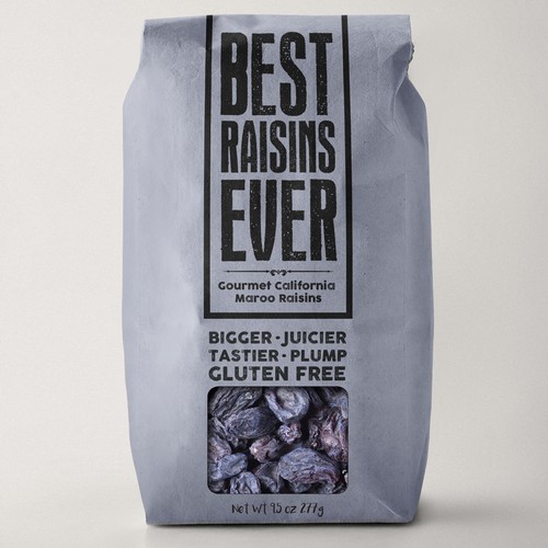 Best Raisins Ever - package design for PREMIUM raisins Design by EM180