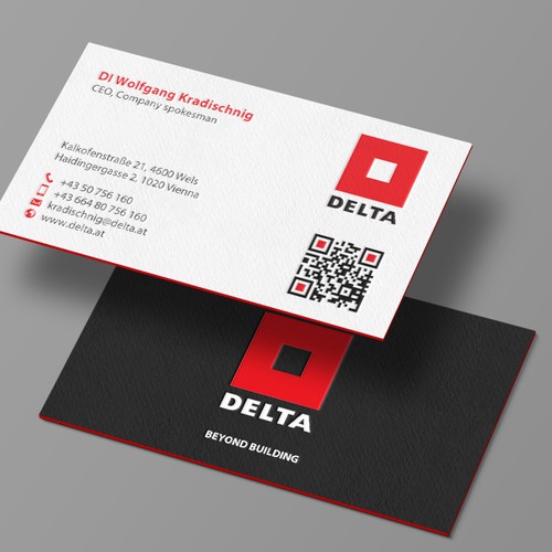 DELTA Business Card Relaunch Design by chandrayaan.creative