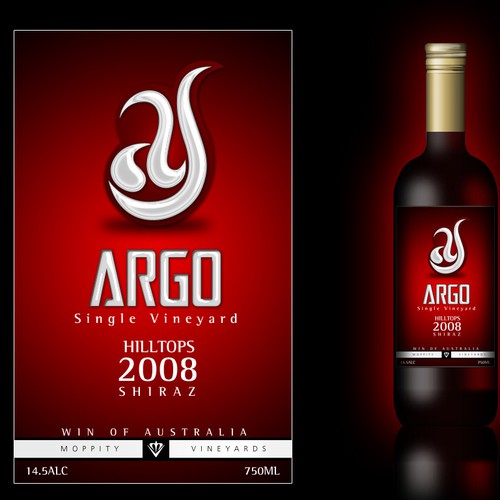 Sophisticated new wine label for premium brand Réalisé par ideaz99