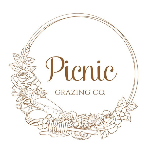 Design by TheBluebird titled "Logo Revamp for Picnic Grazing Co."