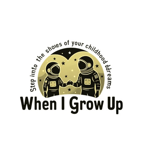 When I Grow Up Logo Design by paw vector