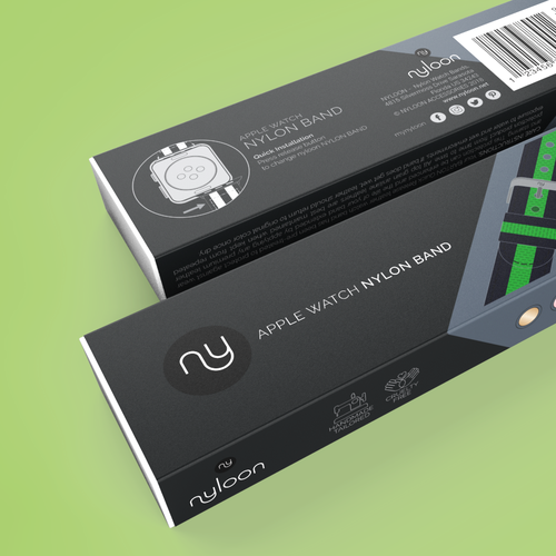 Packaging Design for custom made watch bands Design by Nanoz Abdi