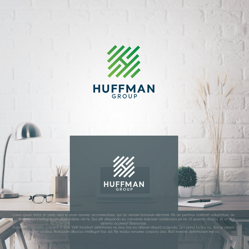 Huffman Group Logo Design by pixelgarden