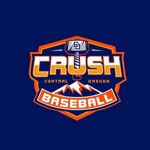 Central Oregon Crush Baseball Diseño de brint'X