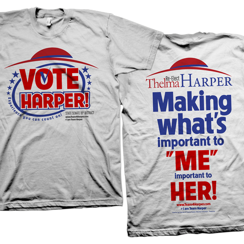 Design a Modern Political Campaign TShirt Design Will Select Winner