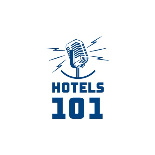 Create a logo for a podcast called - Hotels 101 - incorporate a hotel in the logo Design by Lucro